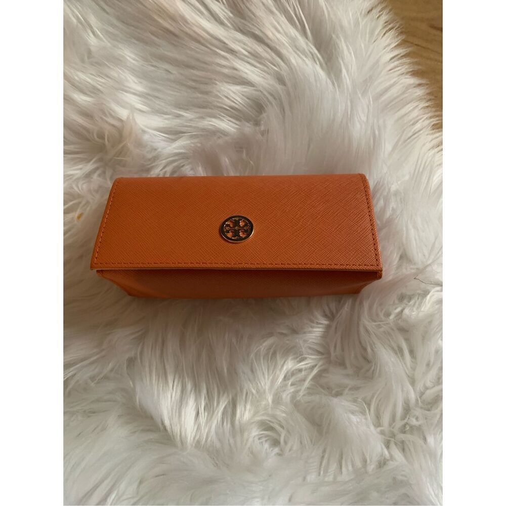 Tory Burch orange sunglasses case